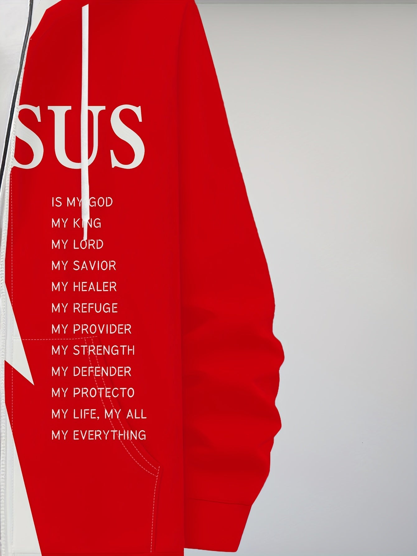 Polyester 3D Print Hooded Sweatshirt Men's Casual Zipper