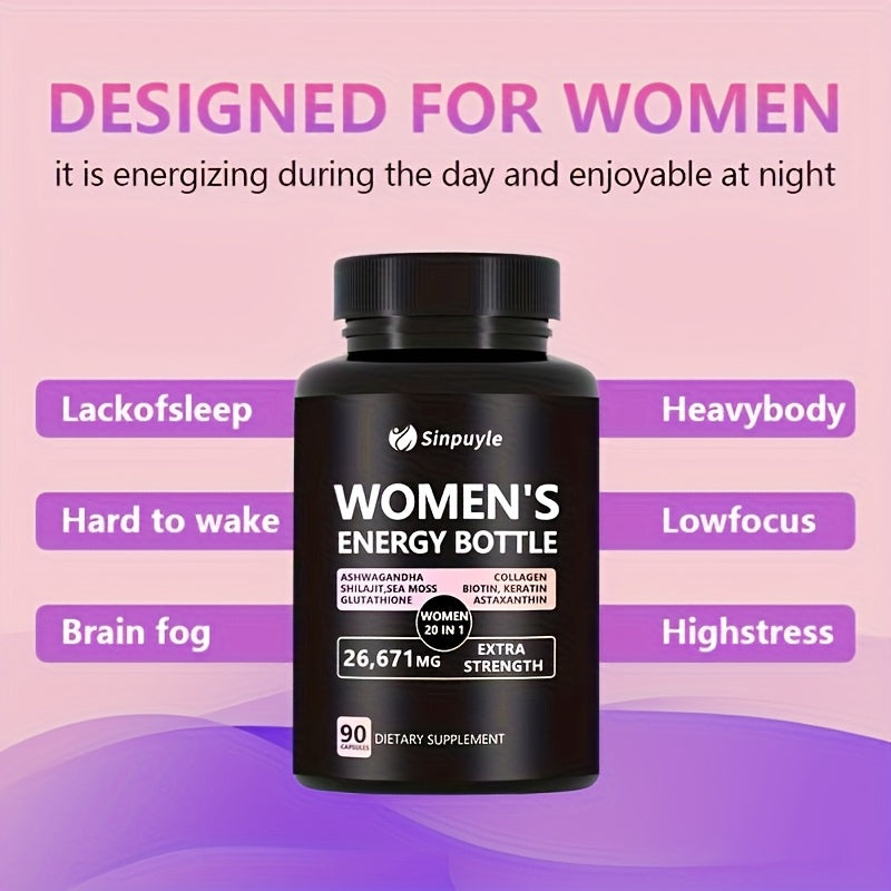26, 671mg Per Serving Women's Energy Bottle With Natural Ingredients