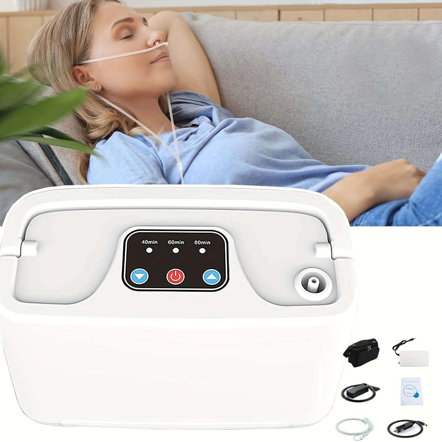 Portable Oxygen Generator for Home & Travel Compact Machine