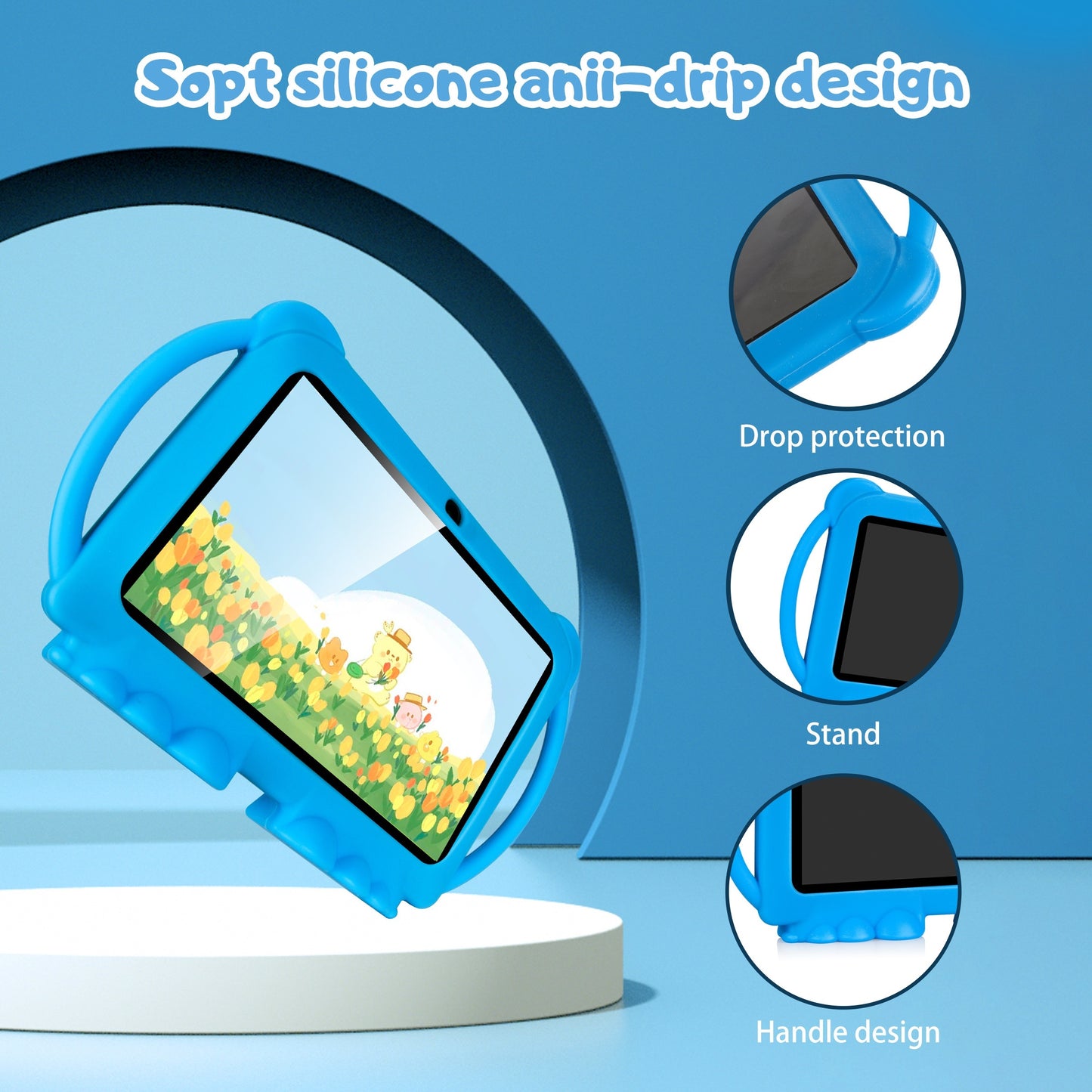 Colorful 7 Inch Youngsters' Tablet with Protection and Case