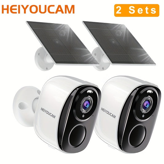 Wireless Security Camera HEIYOUCAM 2-Pack 3MP Night Vision
