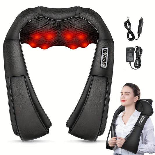 Shiatsu Massager Electric 4D Back Neck Massager with Heat