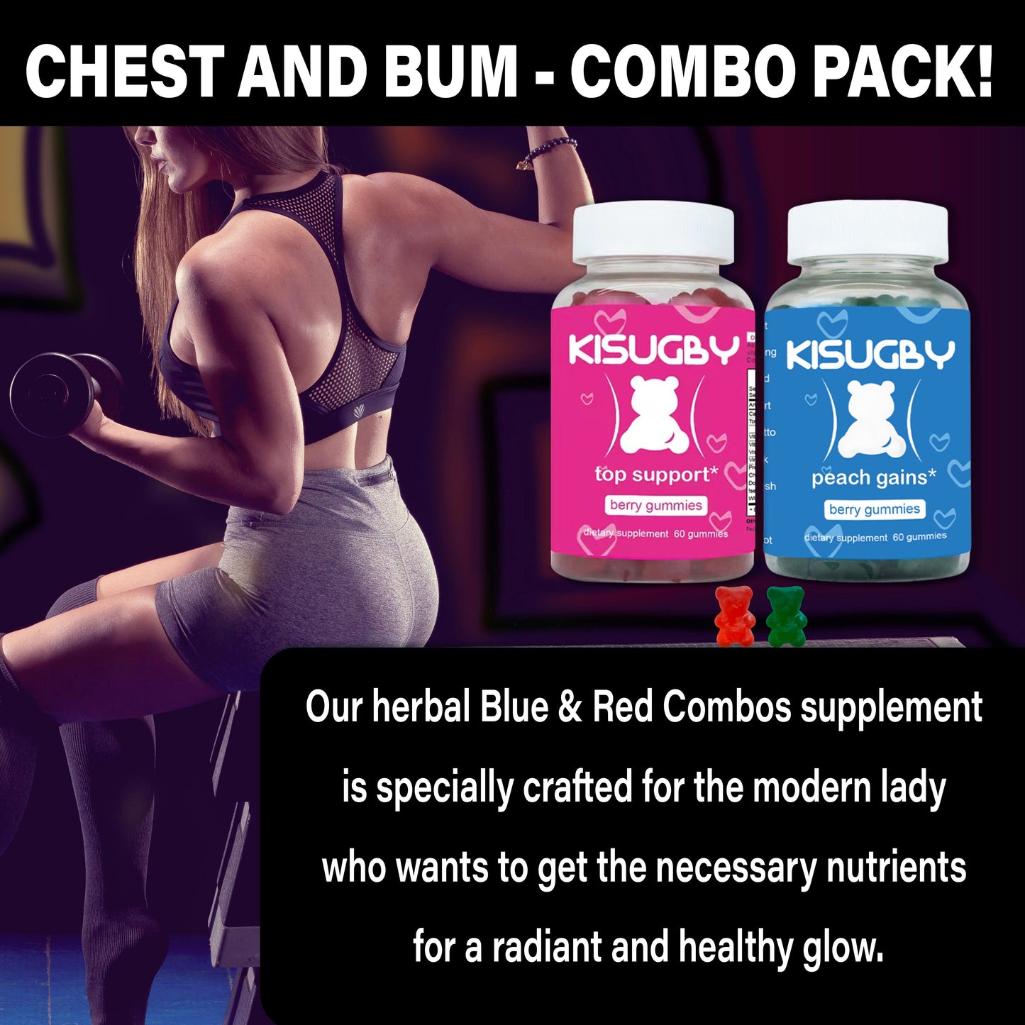 Fenugreek Gummies with Vitamin E KISUGBY Multivitamin Candy