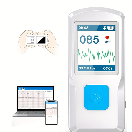 Portable EKG Monitor Instant ECG Heart Rate Monitor Compact Design