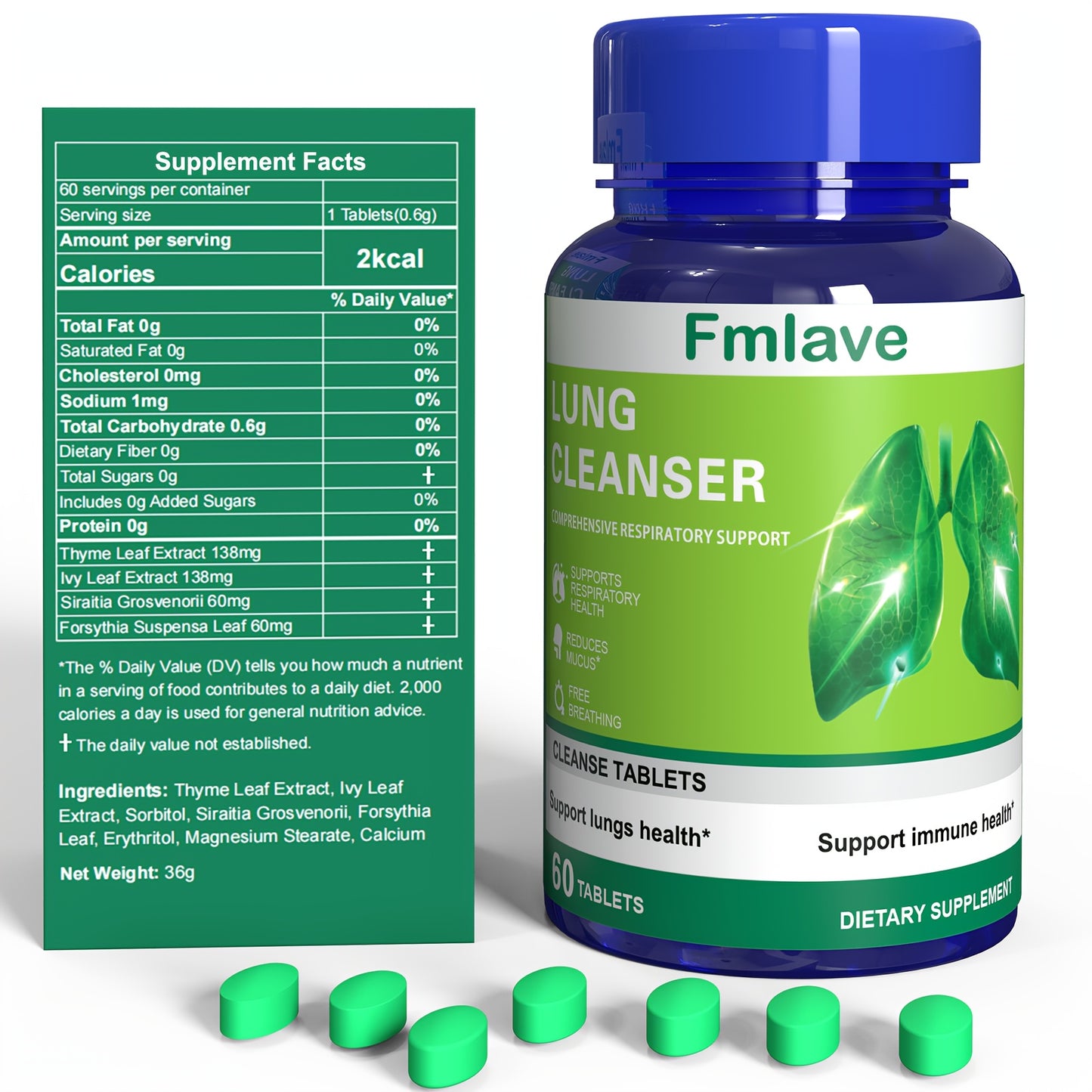 1Bottle CoQ10+ Lung Cleanser Q10 Antioxidant Heart Health