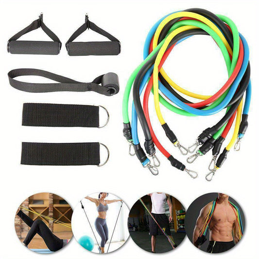 11pcs Pull Ropes Set for Portable Athletic Fitness Accessories