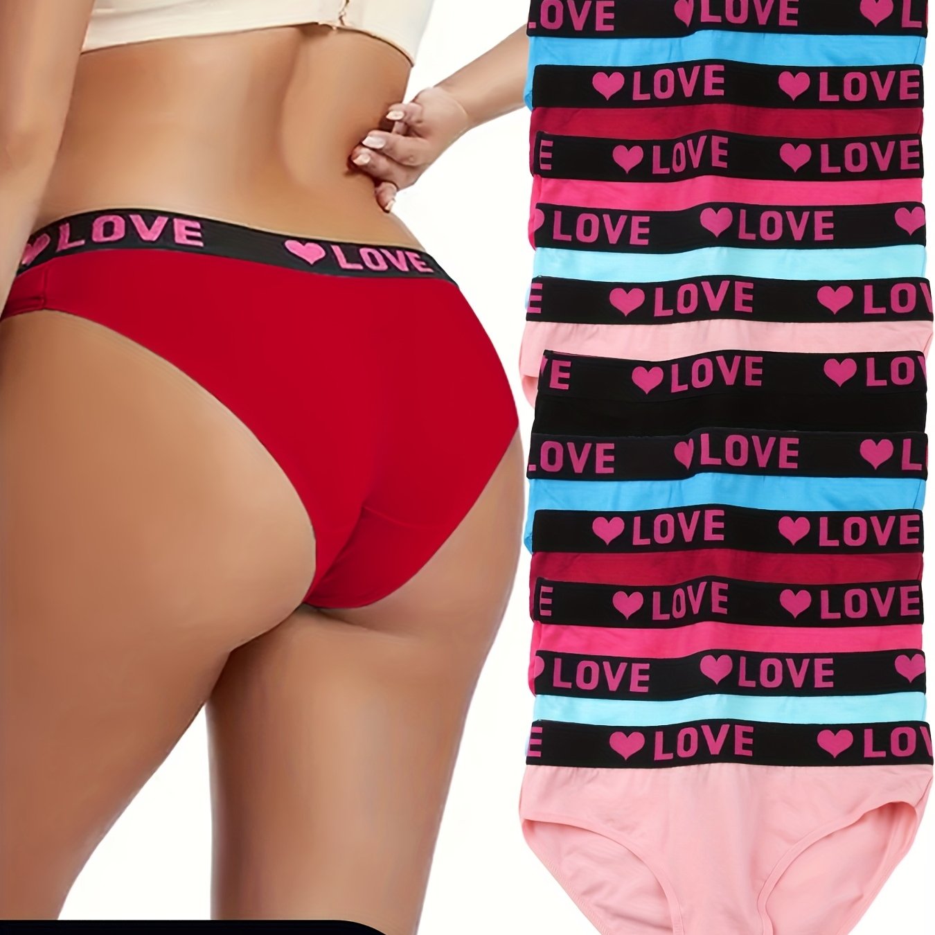 12-Pack Seamless Slim Briefs - Comfortable Breathable Stretch Briefs for Women