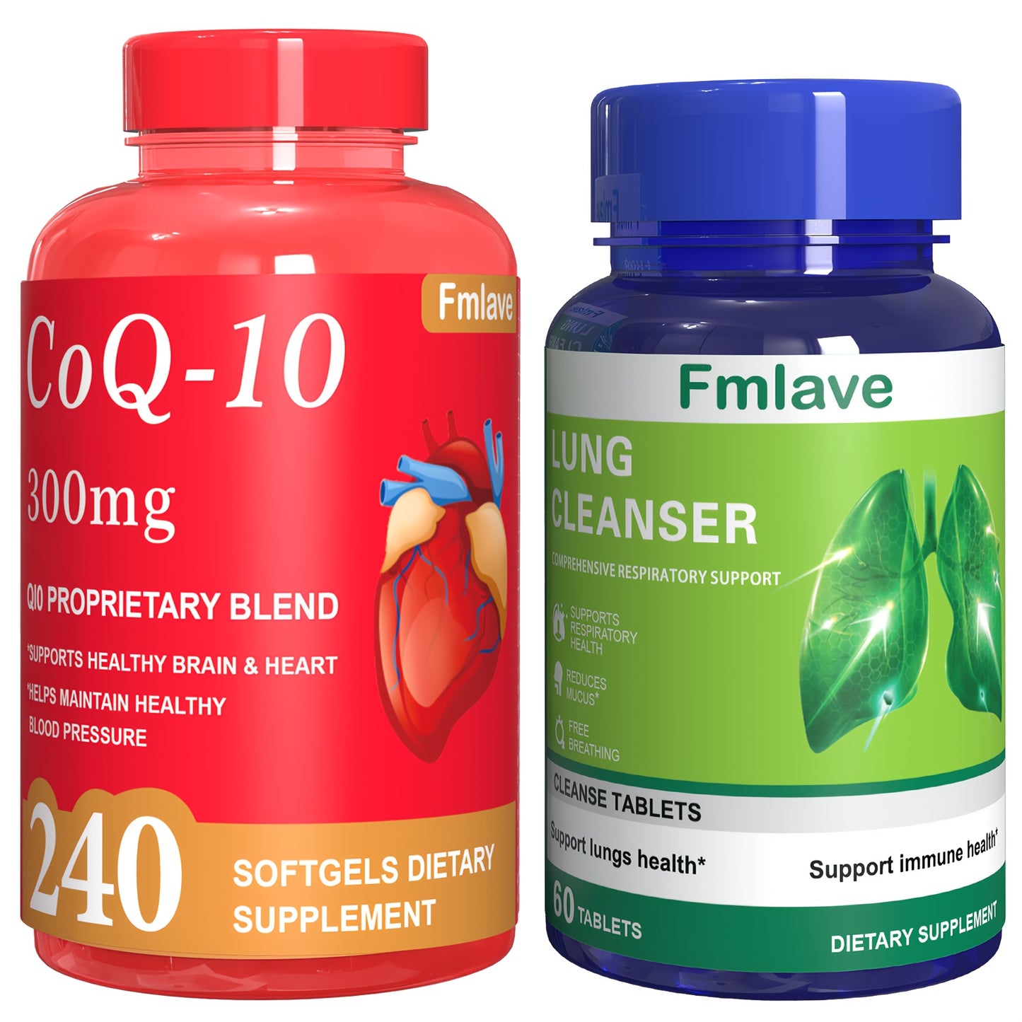 1Bottle CoQ10+ Lung Cleanser Q10 Antioxidant Heart Health