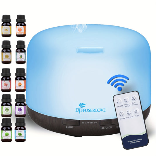 500ml Remote Control Aromatherapy Diffuser & Humidifier