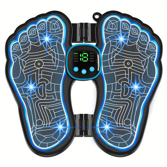 EMS Foot Massager TENS Massager Foldable Portable 8 Modes 19 Intensities