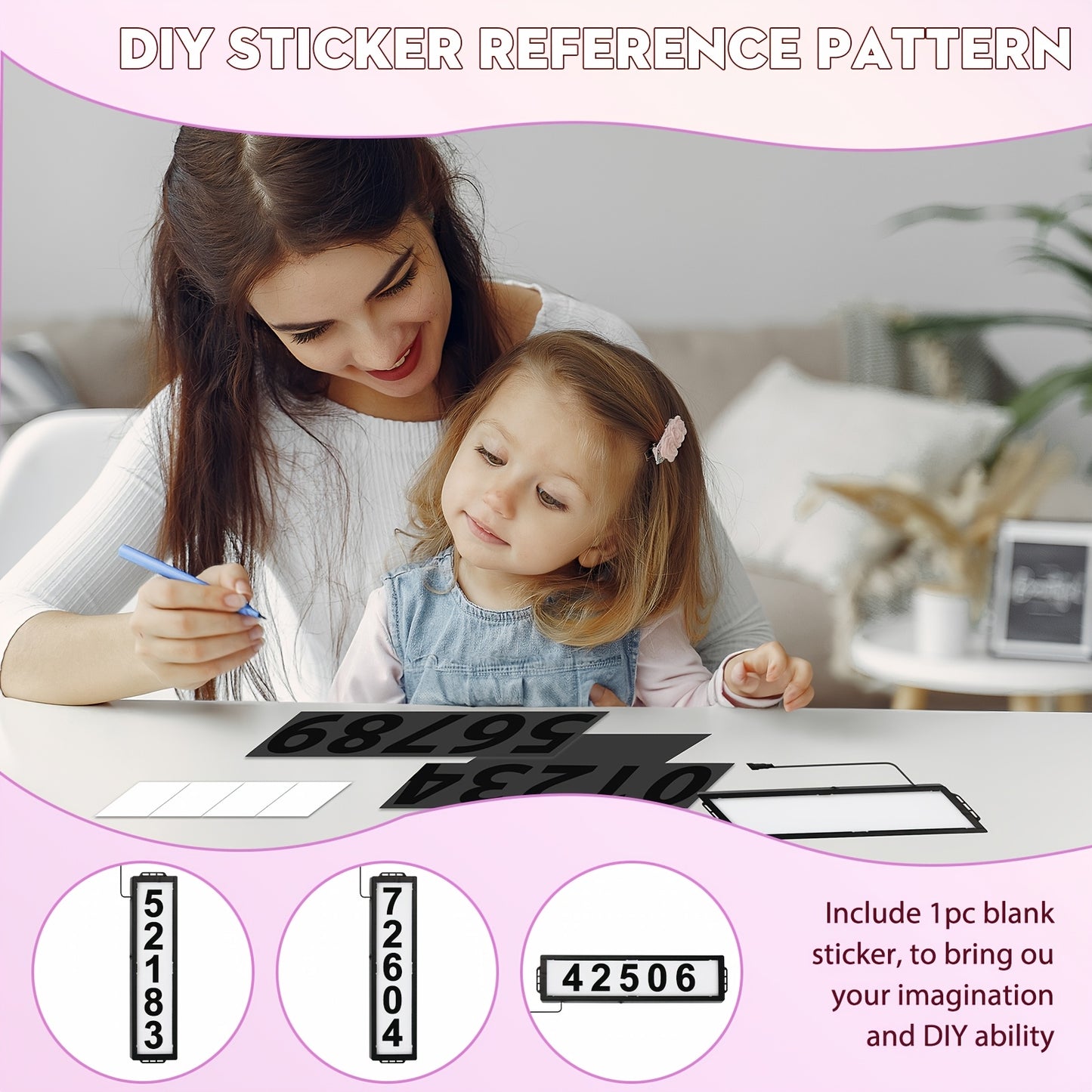 Solar-Powered Backlit 3-Color LED Weatherproof Address Numbers