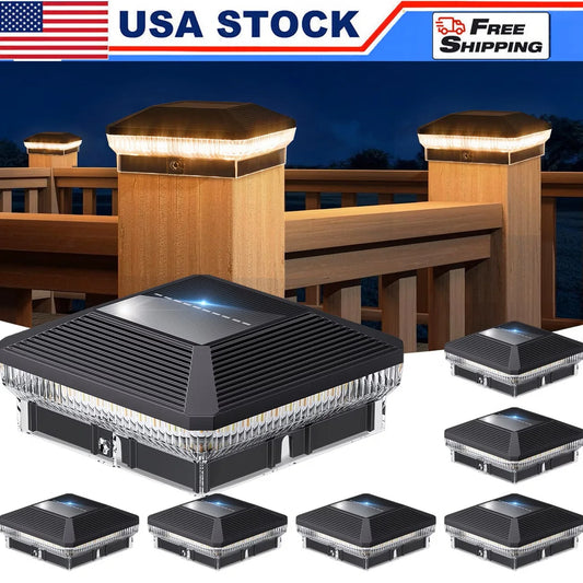 Outdoor Solar Post Lights 40 LEDs 30 Lumens 3 Modes