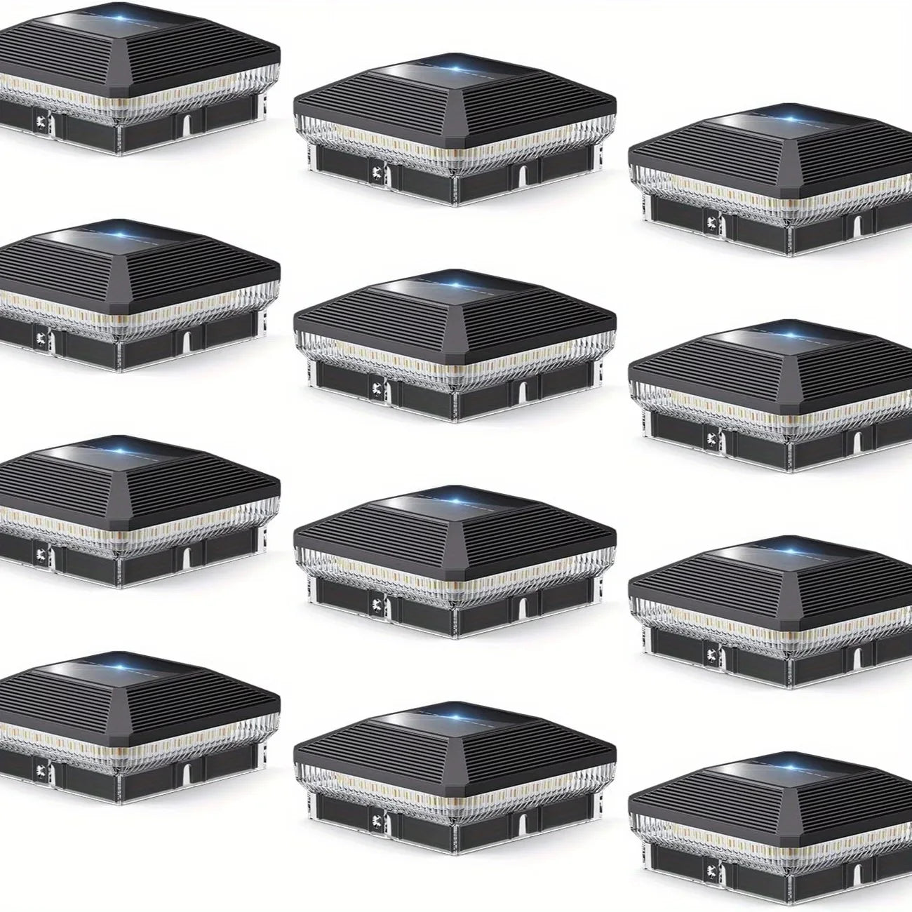 Outdoor Solar Post Lights 40 LEDs 30 Lumens 3 Modes