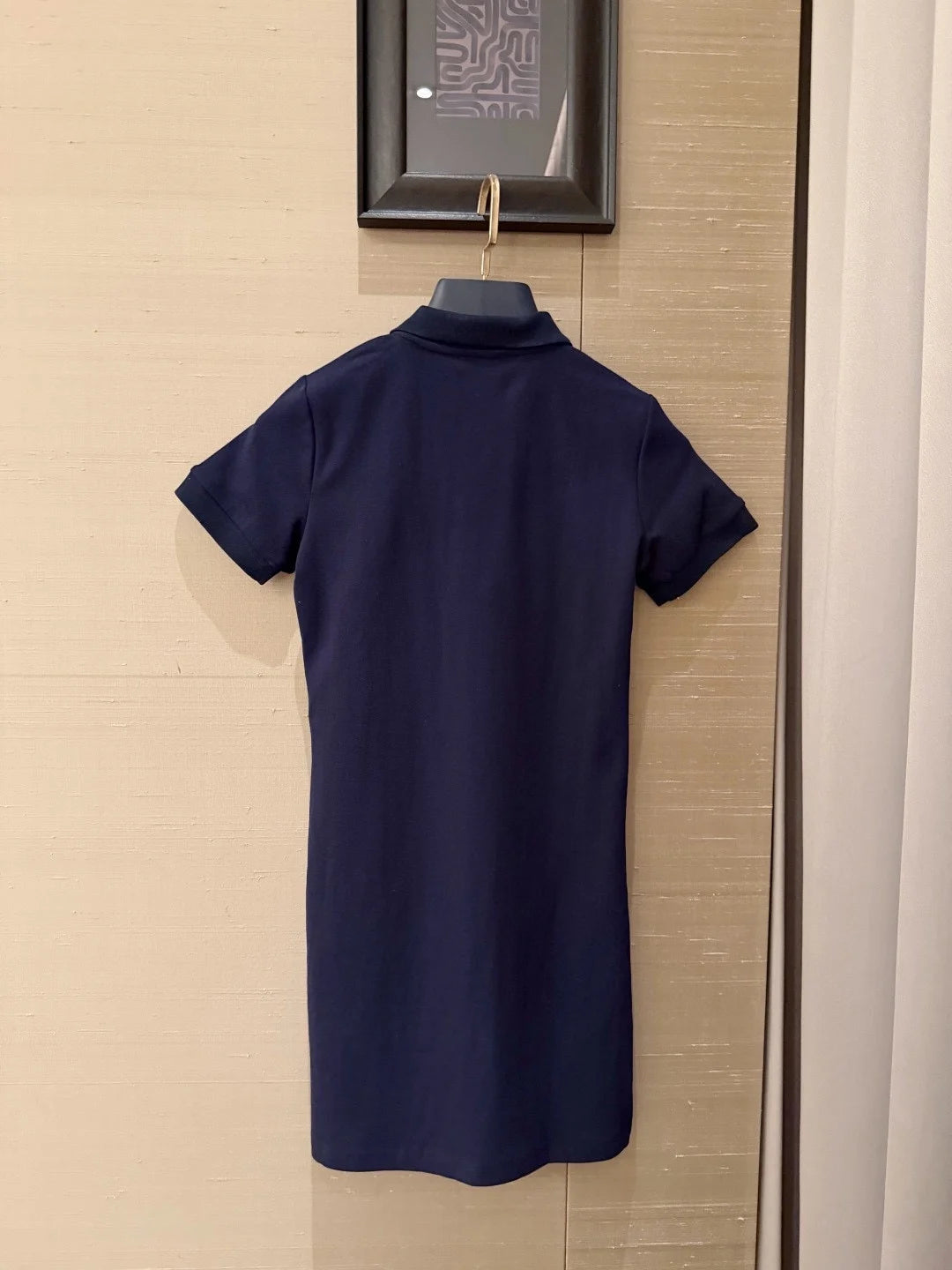 Summer Dress Versatile Slim Style With Flip Collar