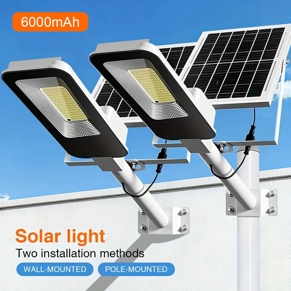 Outdoor Solar Lamps 6000mAh Waterproof Street Lights Dusk To Dawn