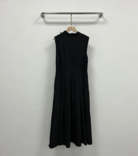 Versatile Round Neck Belted Summer Dress For Women