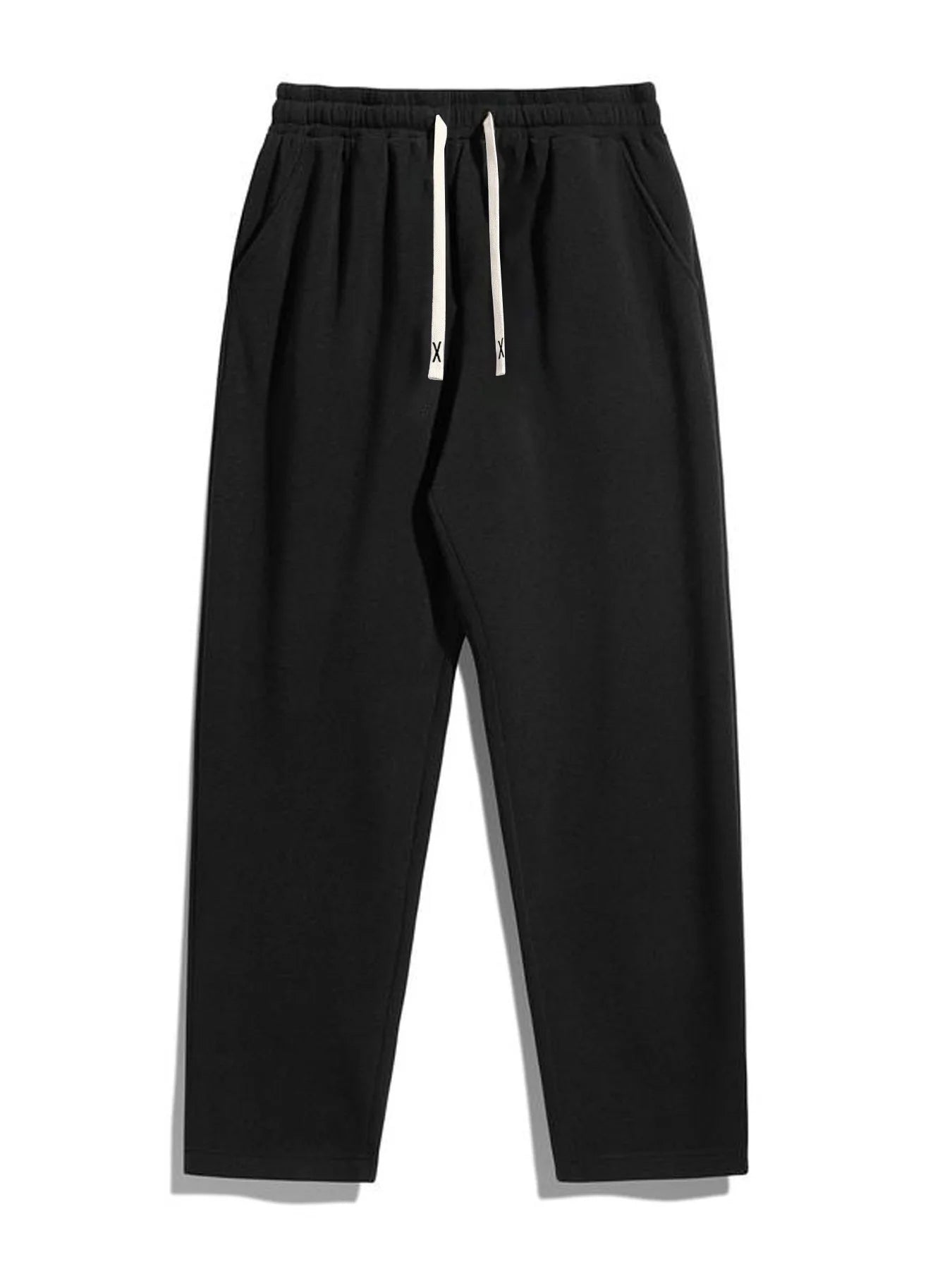 Men's Polyester Straight-Leg Casual Pants Five-Pocket For Outdoors And Travel