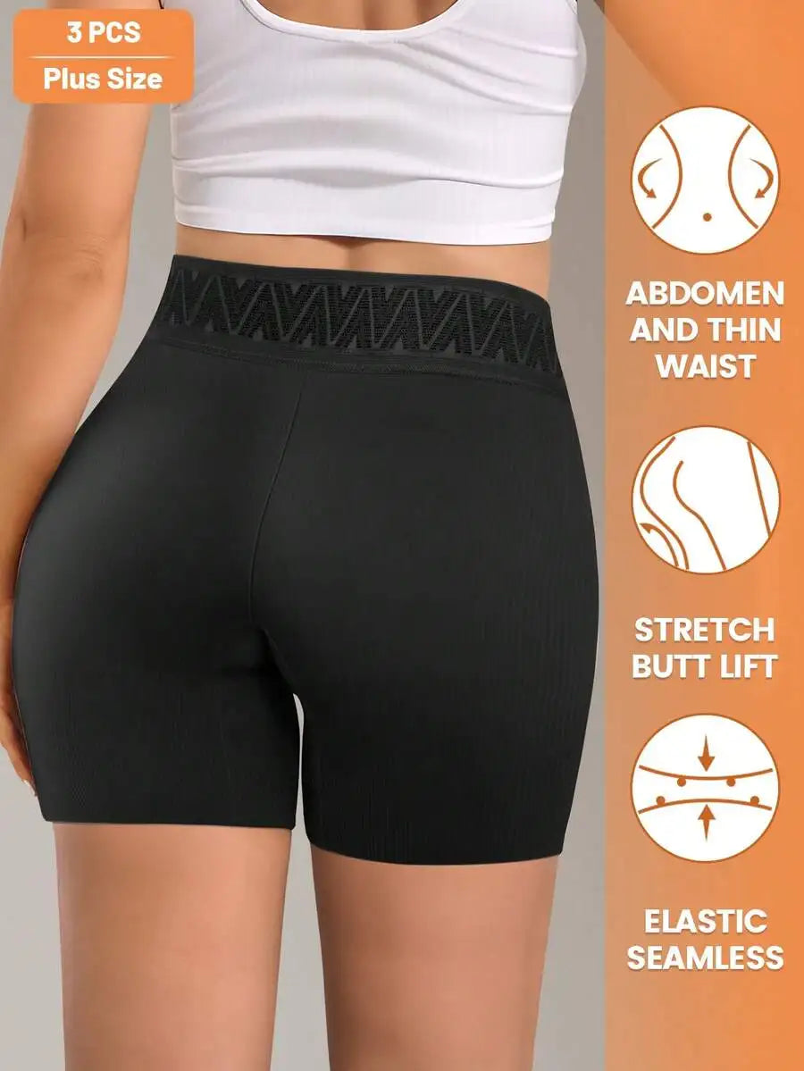 High Waist Seamless Briefs With Tummy Control Soft Breathable Stretchy