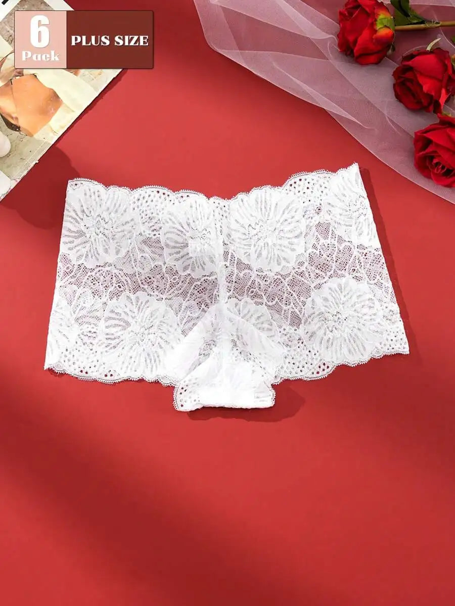 Lace Briefs For Women Set Of 6 Comfortable Underwear