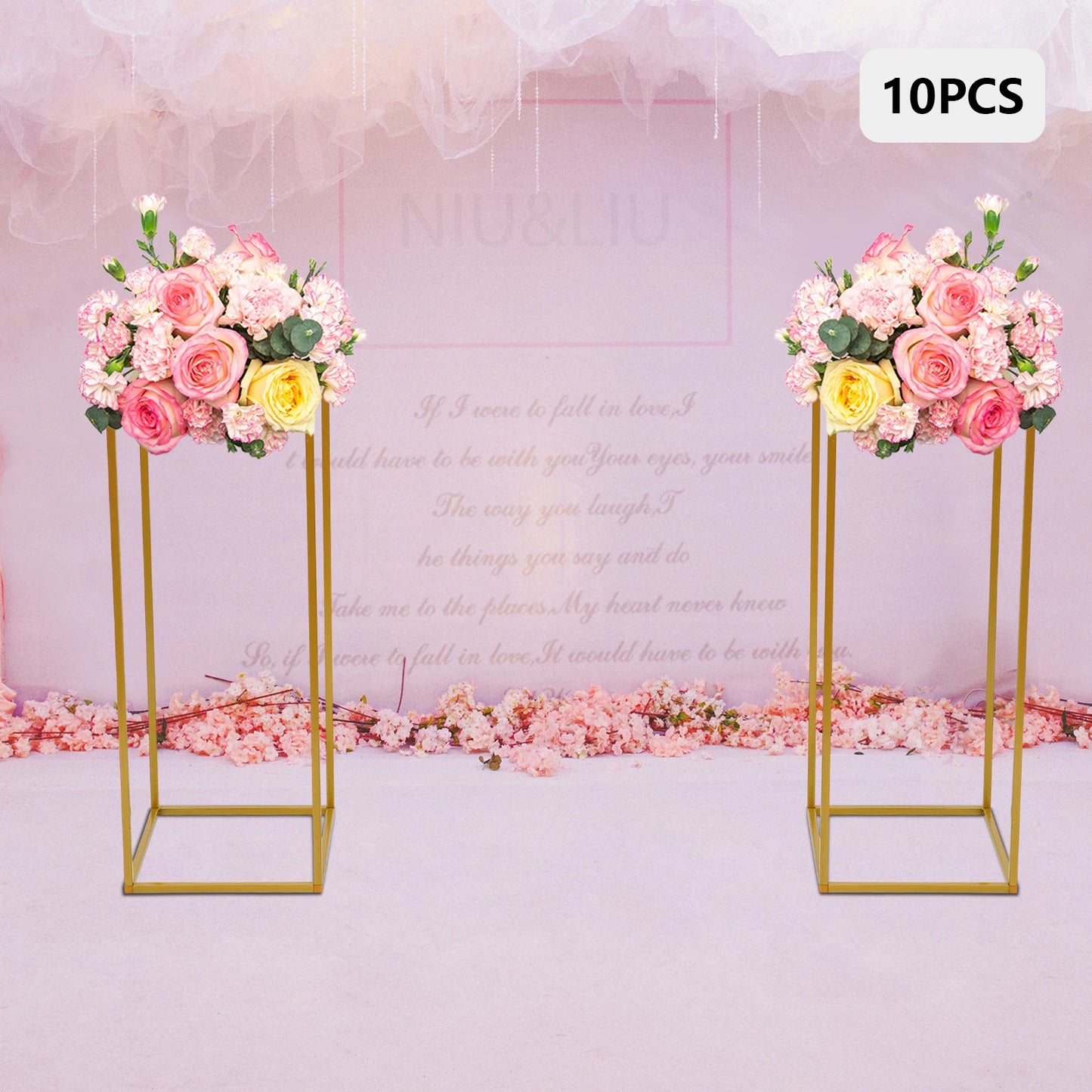 Metal Flower Rack Set for Weddings and Events Decor
