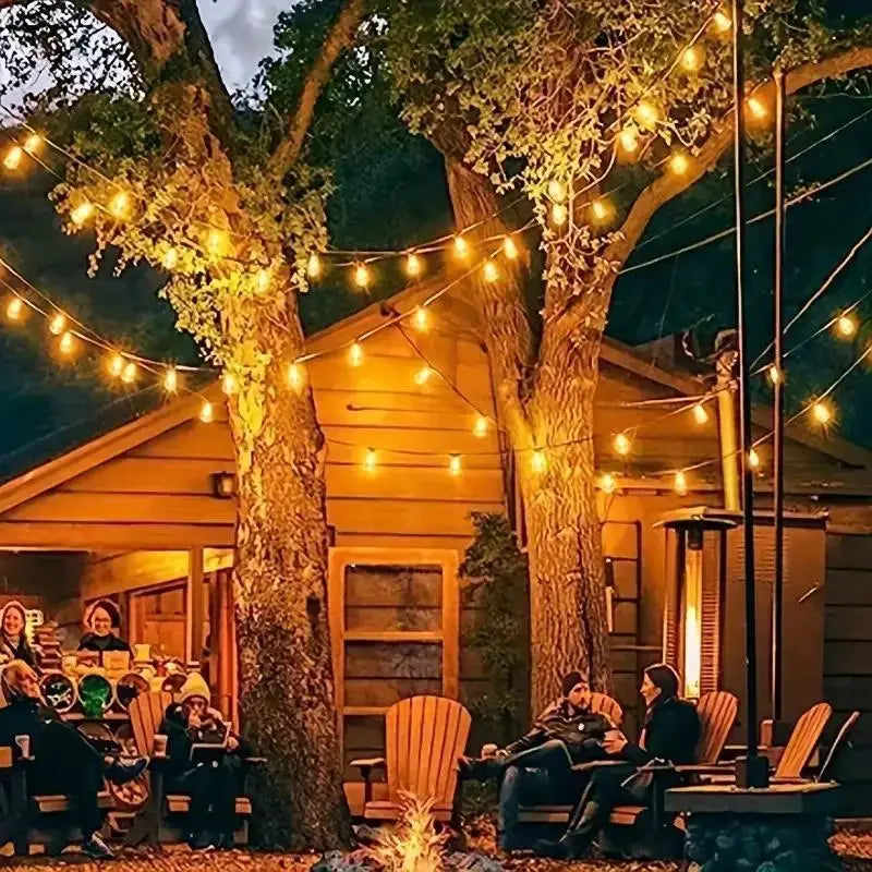 MIMIRGB Outdoor String Lights 60 LED Bulbs For Patio And Garden