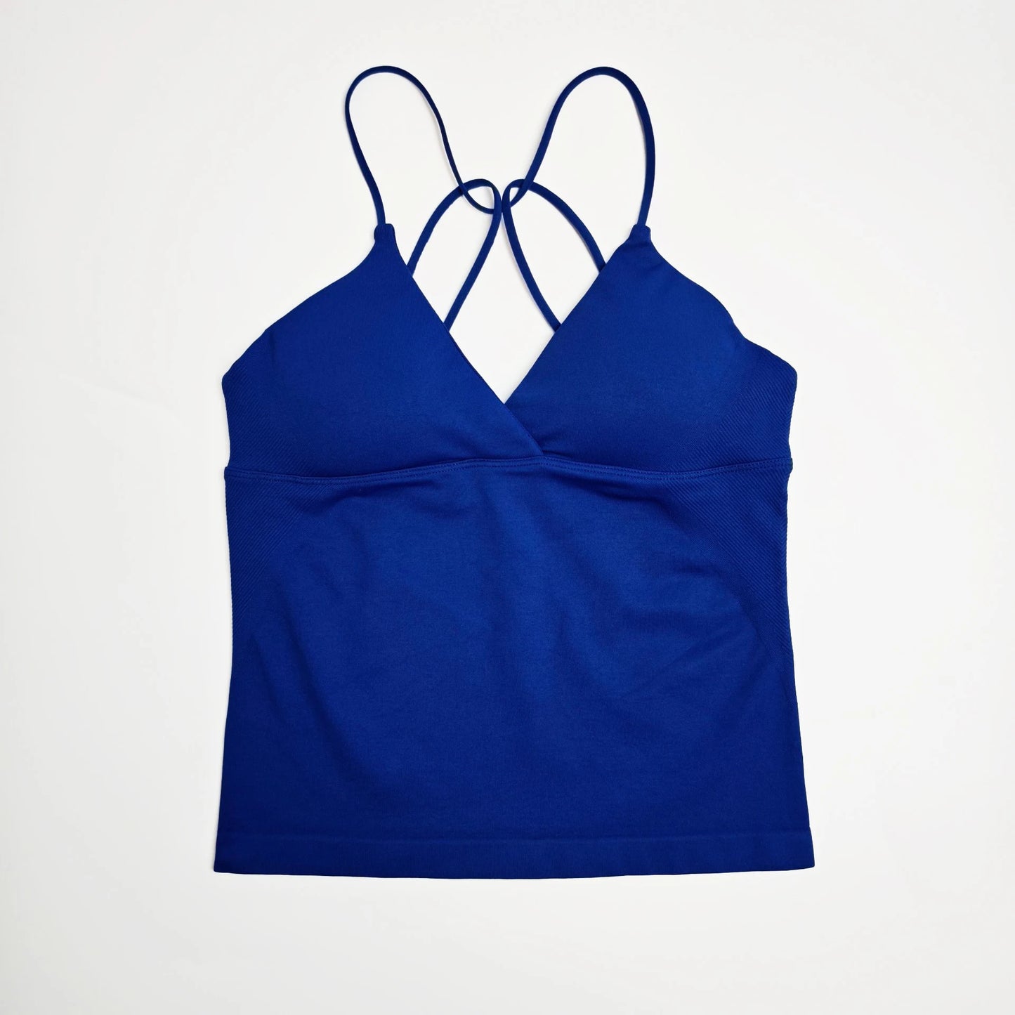 NCLAGEN Vision Twist Front Longline Yoga Tank Top Fitness Training