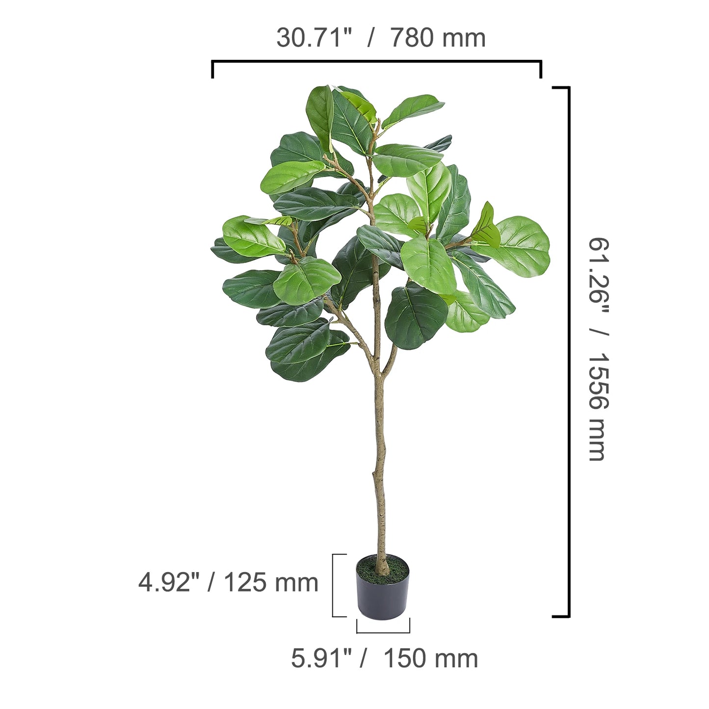 SucceBuy Artificial Olive Tree Faux Plant Indoor Anti Tilt Protection