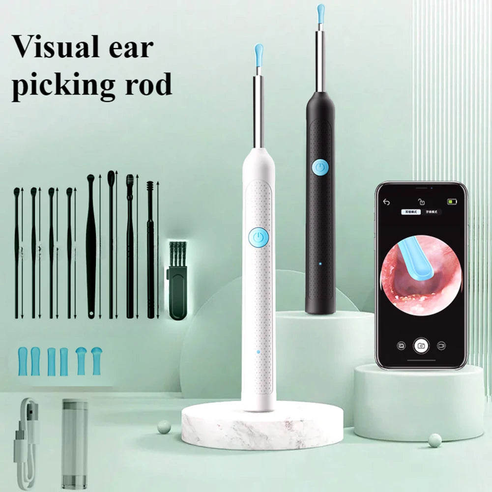 Smart Visual Ear Wax Removal Tool With Camera Otoscope