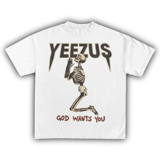 Yeezus Kanye West Cotton Unisex Short Sleeve Fan Tee