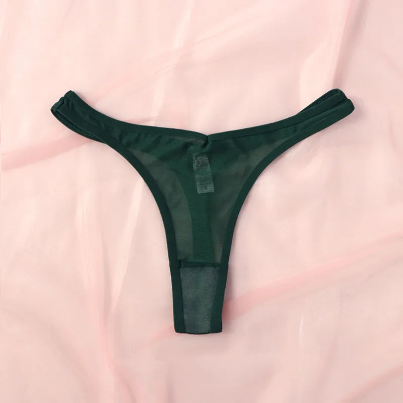 Seamless Thongs For Women Mesh TBack Panties Soft Everyday Wear