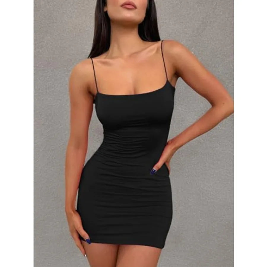 Womens Slim Bodycon Mini Dress Backless Party Clubwear