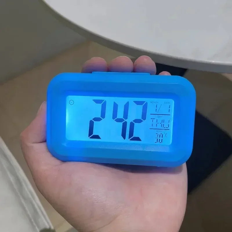Digital Calendar Alarm Clock With LED Display For Desk