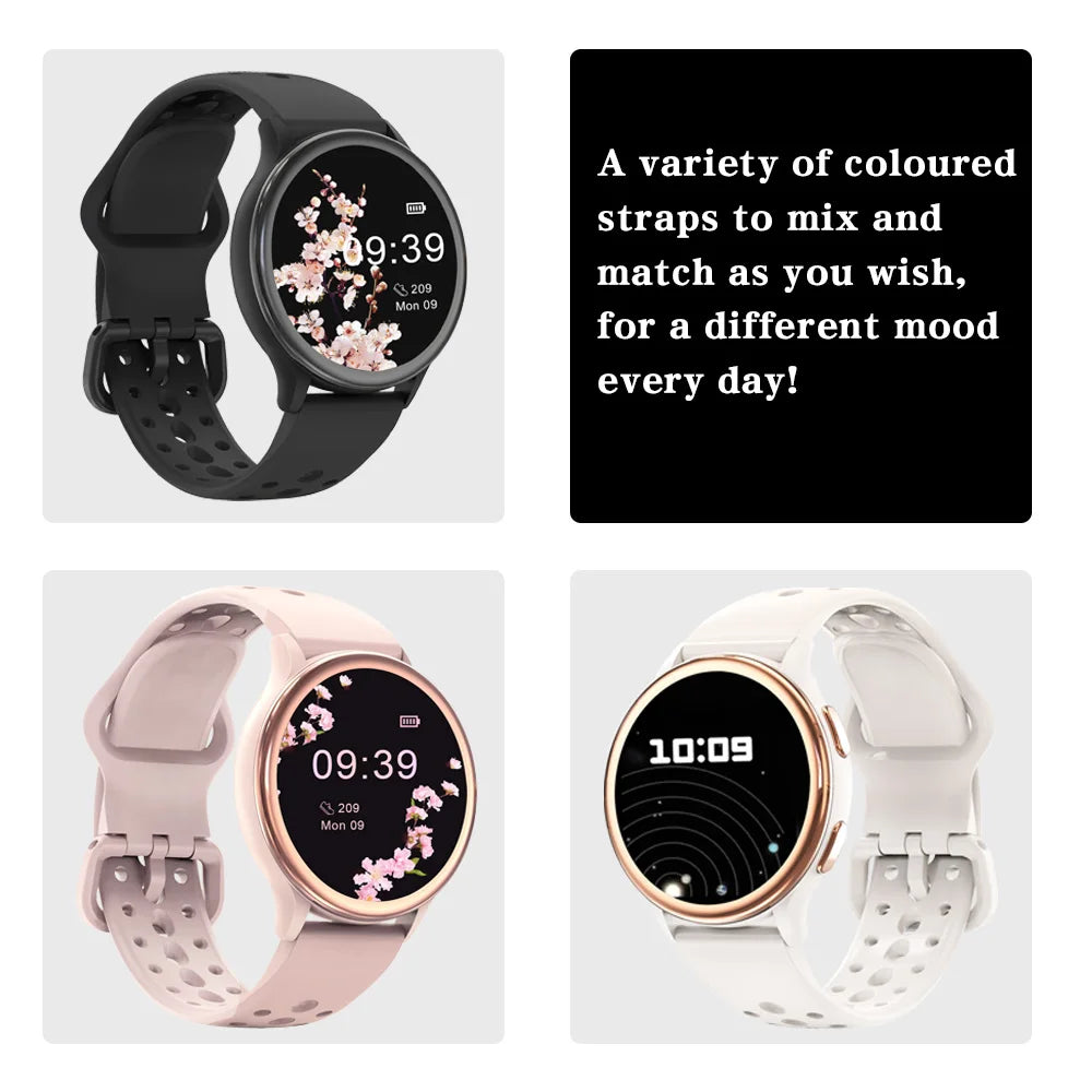 Smartwatch For Women Fitness Tracker iPhone Android Compatible