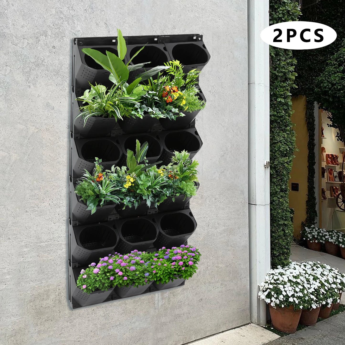 Vertical Stackable Self Watering Planter With 36 Pots