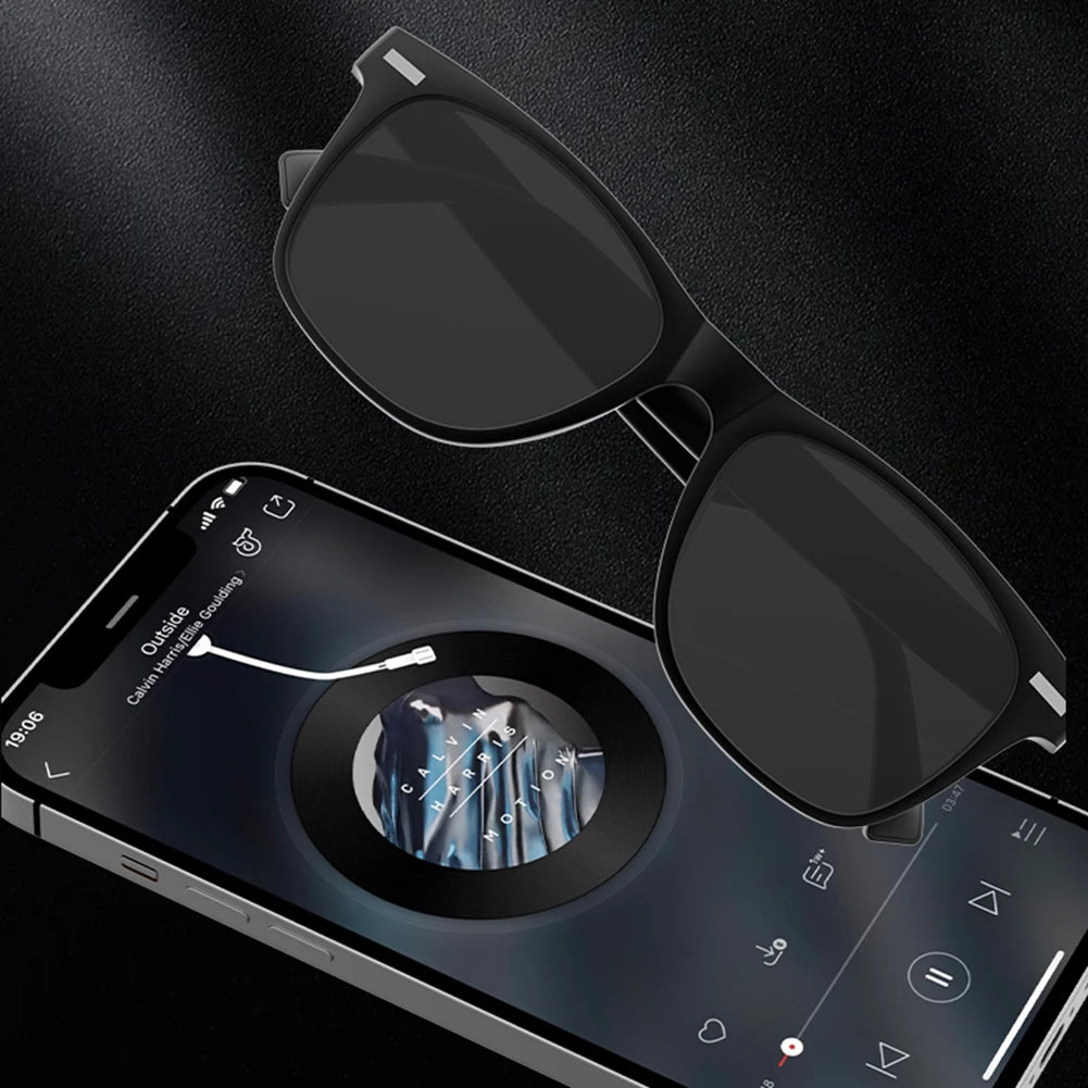 Alloet Smart Glasses AI Voice Assistant Open Ear Camera