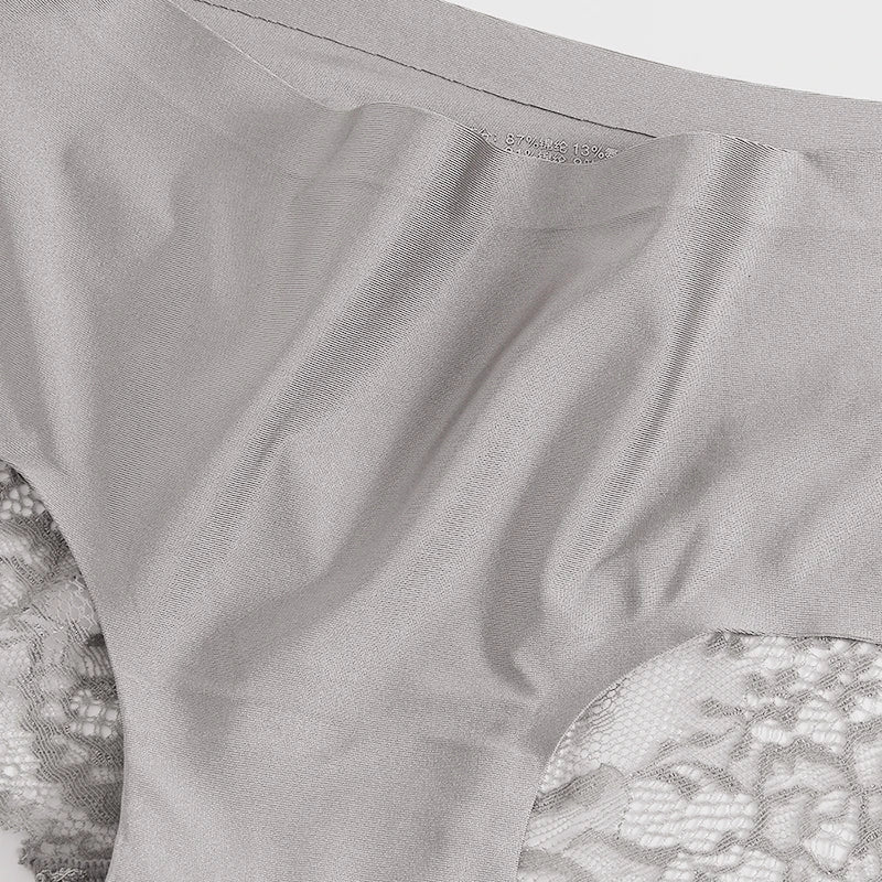 Women Lace Satin Panties Set Exquisite Soft Comfort