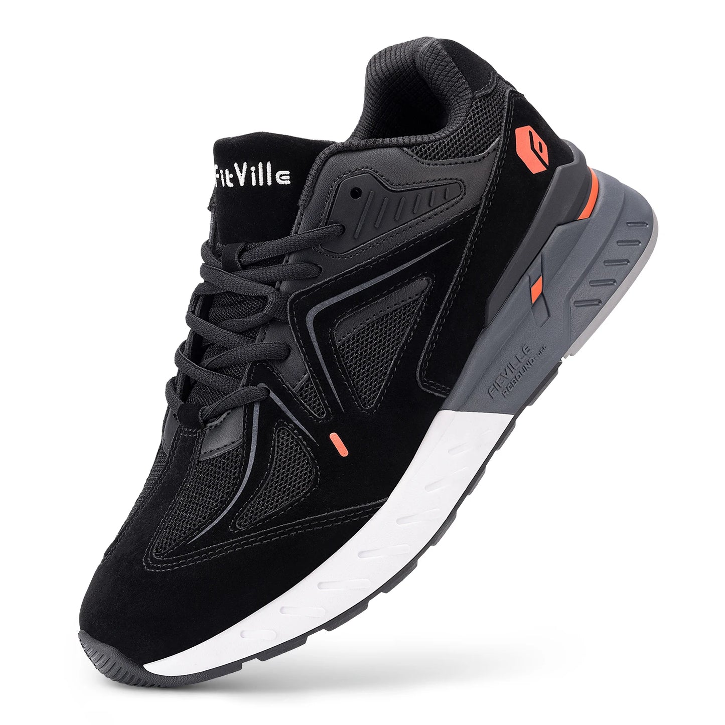 Fittington Men's Walking Shoes Extra Wide Non Slip Sneakers