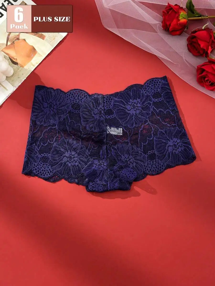 Lace Briefs For Women Set Of 6 Comfortable Underwear