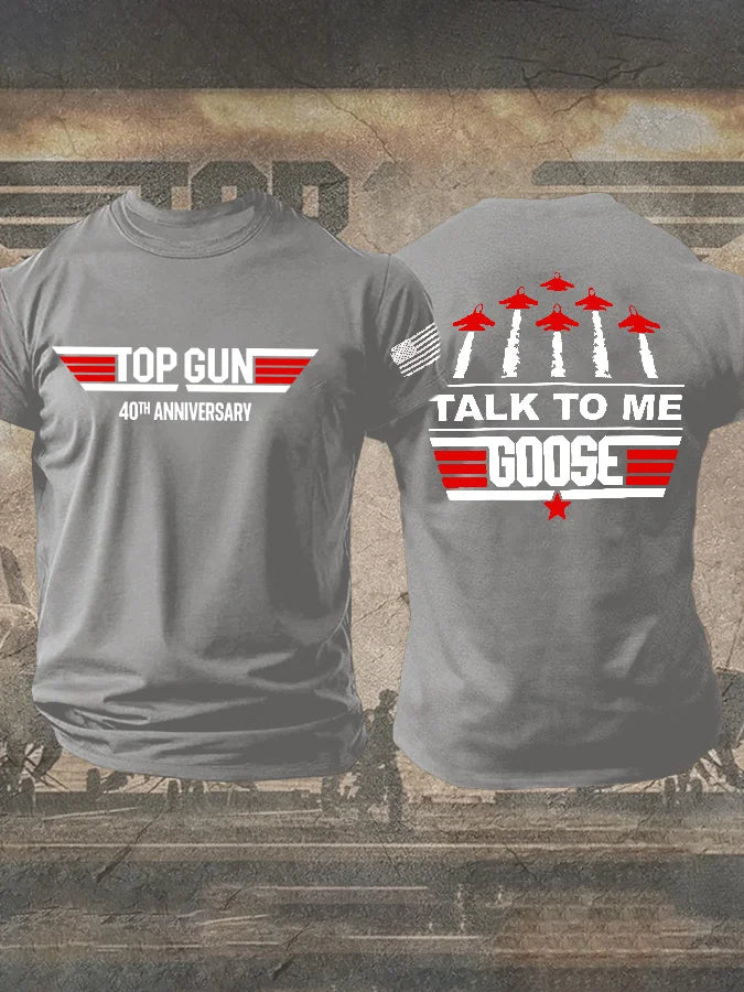 Ilstile Mens Retro Aviation Quote Graphic Tee Casual
