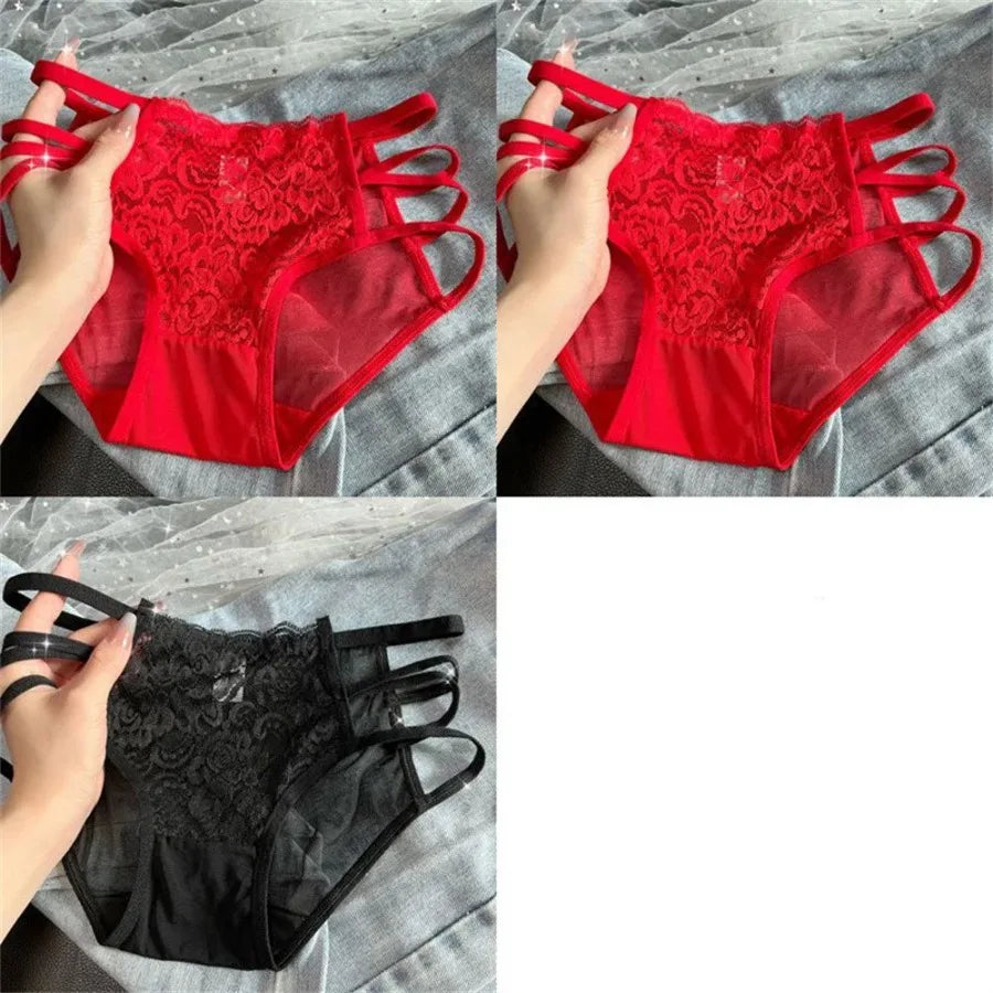 Breathable Lace Panties For Women Mesh Briefs Soft Comfort