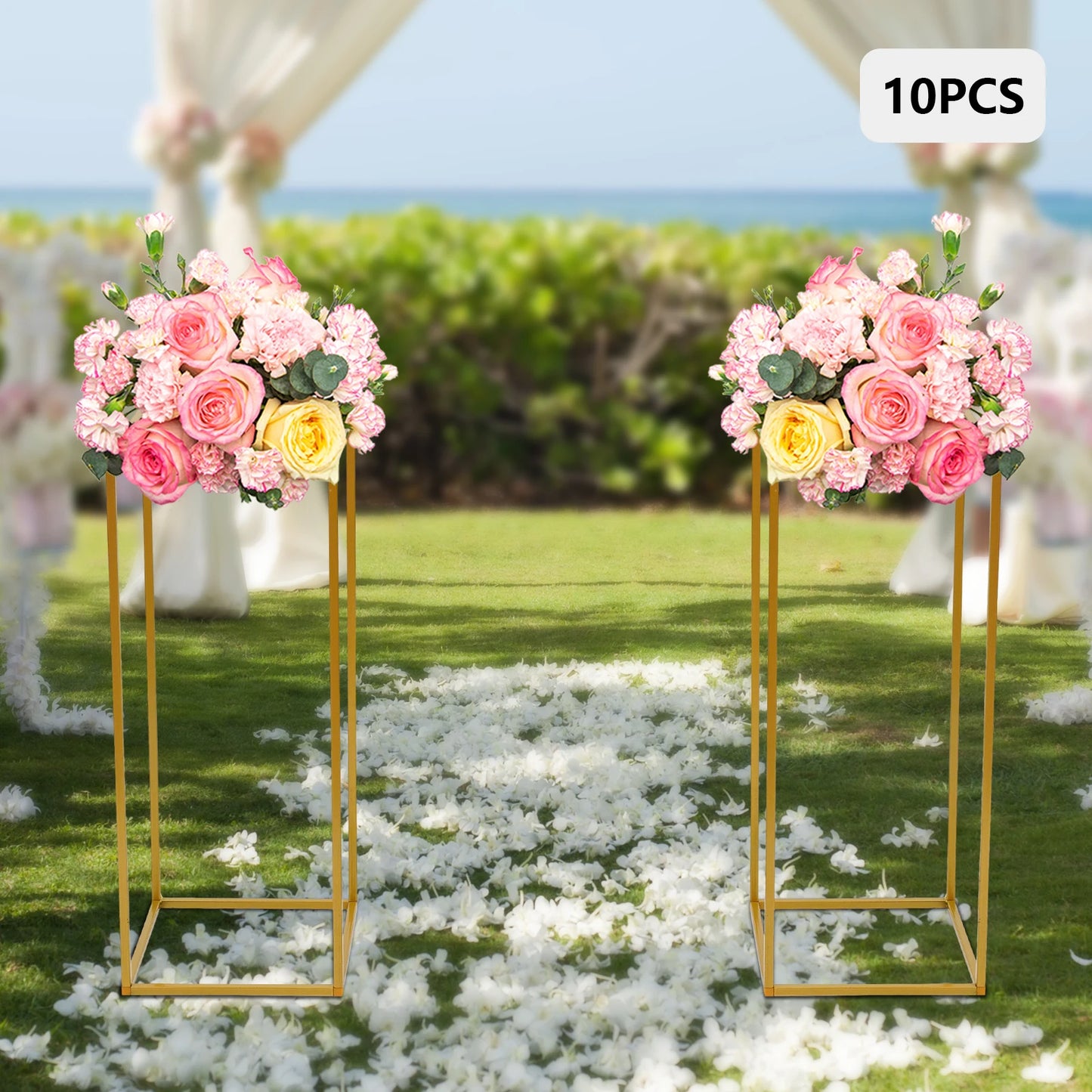 Metal Flower Rack Set for Weddings and Events Decor