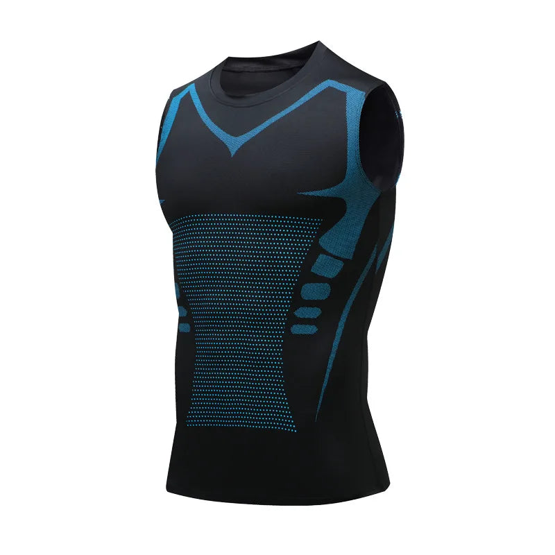 Men's Quick Dry Sleeveless Compression Tank Top for Workout