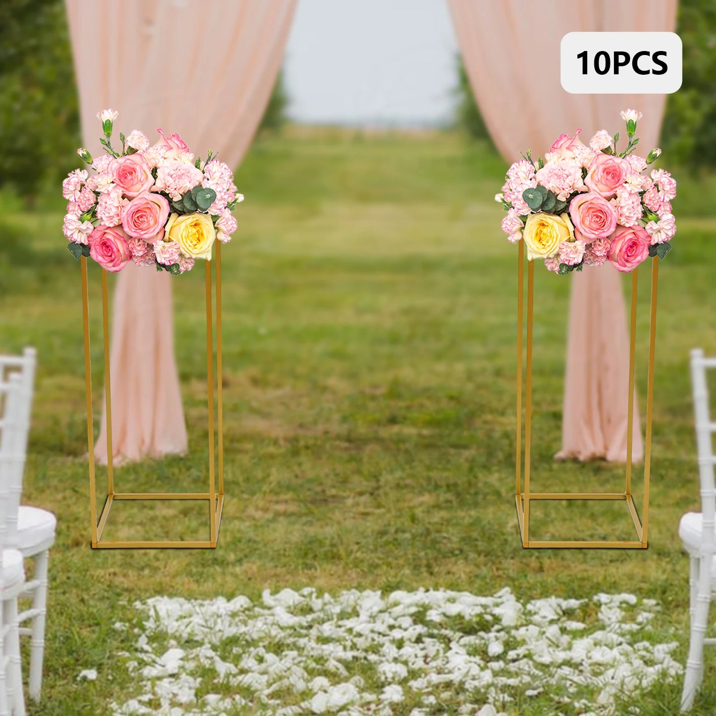 Metal Flower Rack Set for Weddings and Events Decor