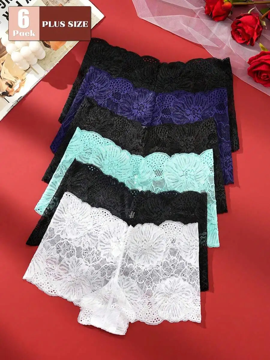 Lace Briefs For Women Set Of 6 Comfortable Underwear