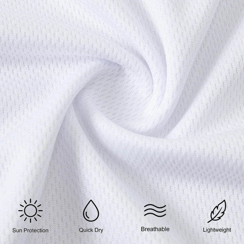 Mens Hooded Quick Dry Polyester Shirt Breathable Apparel