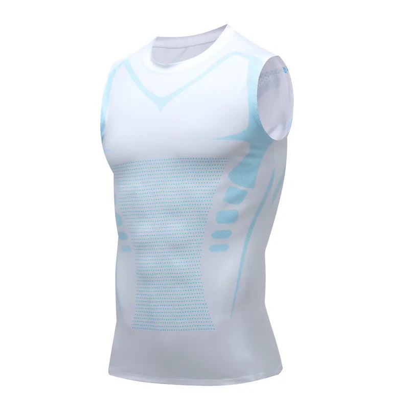 Men's Quick Dry Sleeveless Compression Tank Top for Workout
