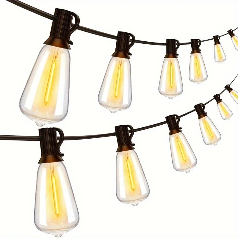 MIMIRGB Outdoor String Lights 60 LED Bulbs For Patio And Garden