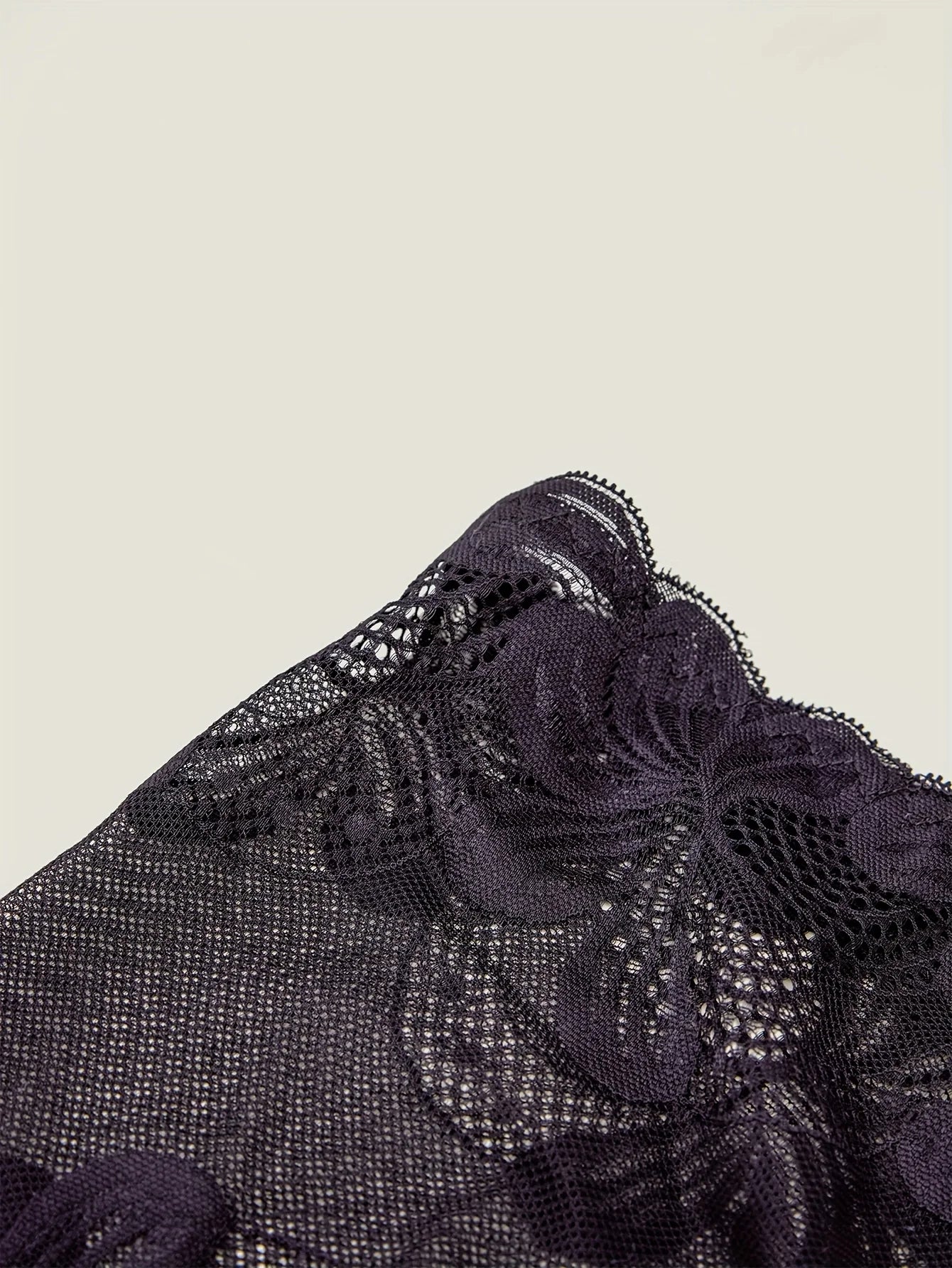 DORSU Lace Panties Hollow Out Boxer Briefs For Women