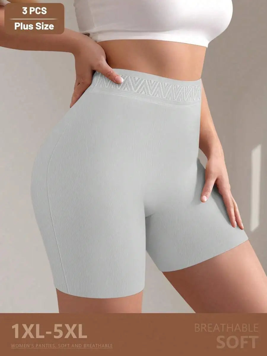 High Waist Seamless Boyshort Panties for Women Breathable Comfort