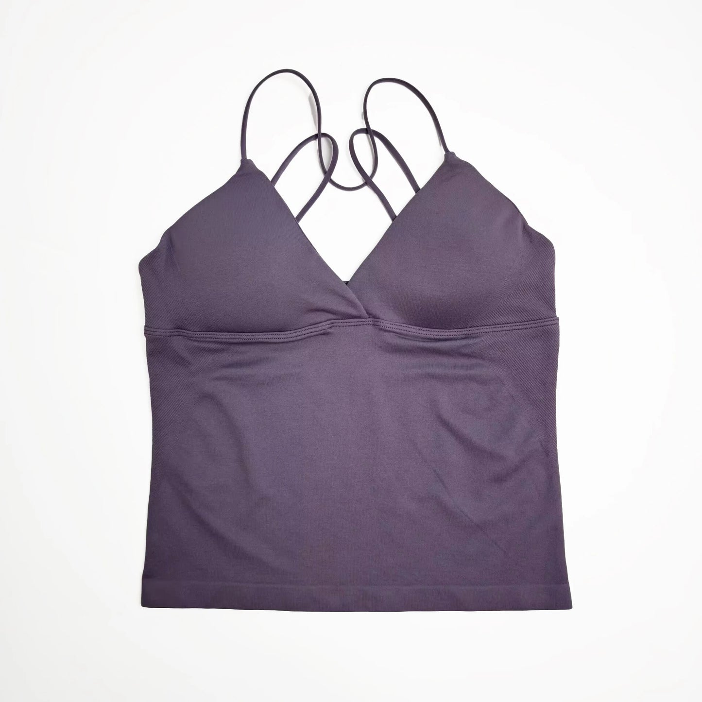 NCLAGEN Vision Twist Front Longline Yoga Tank Top Fitness Training